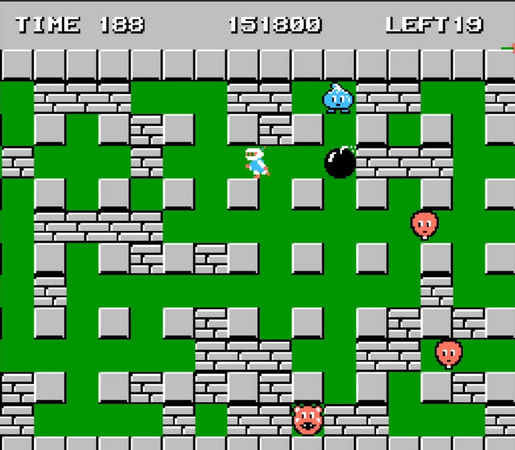 Bomberman - геймплей игры Dendy\NES